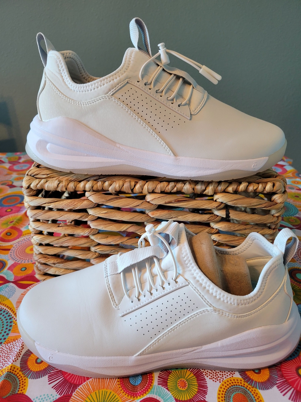 Women's Classic Brilliant White Sneakers Shoes Size 10.5
